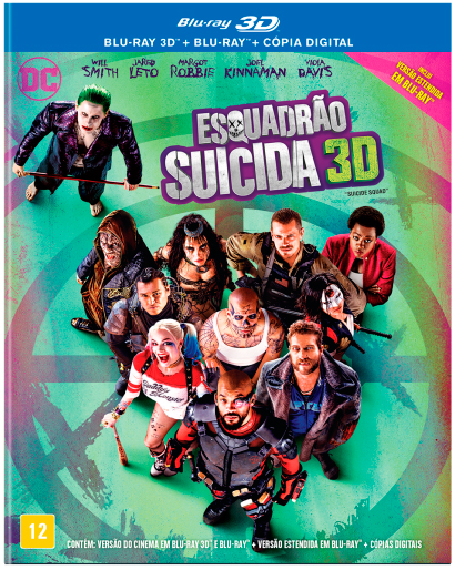Blu-ray Esquadrão Suicida 3D