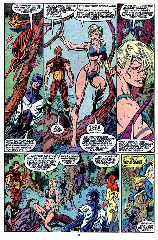 Página de The New Mutants # 8