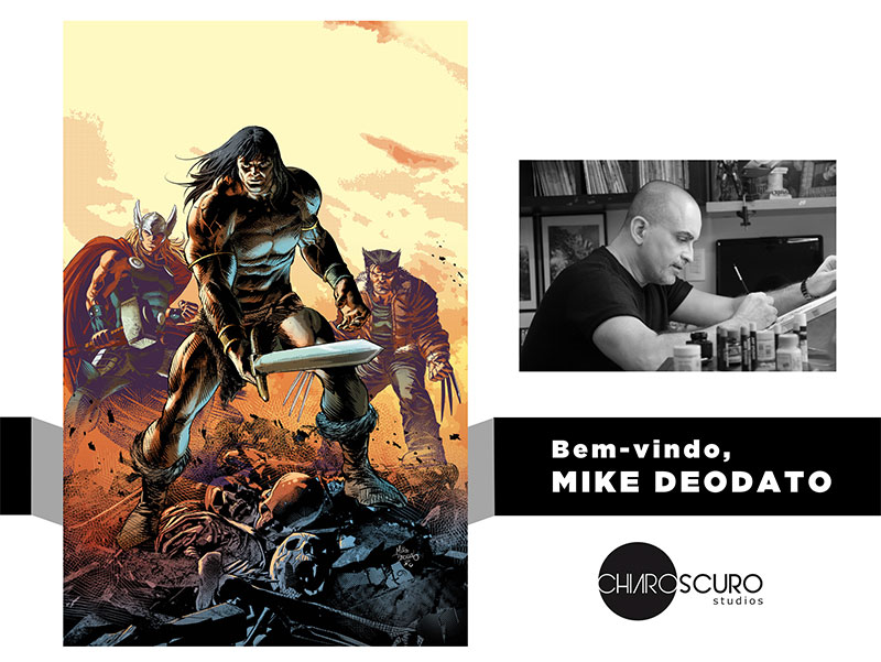 Mike Deodato na Chiaroscuro Studios
