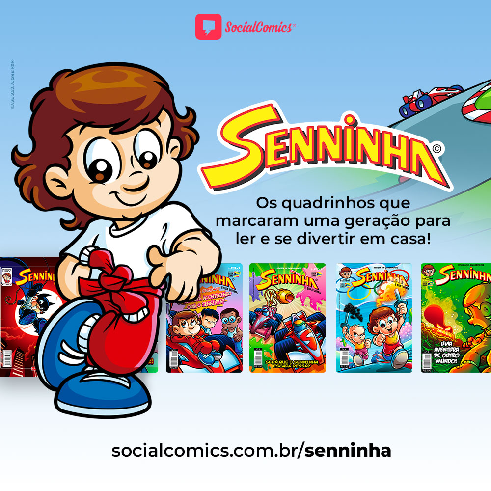 Senninha no Social Comics