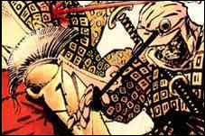 Detalhe de um combate, em Os 300 de Esparta