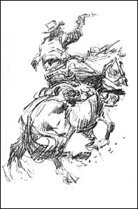 Cowboy, sketch de John Buscema