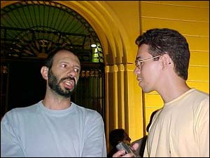 Fernando Gonsales, à esquerda