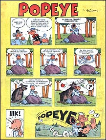 Popeye, publicado no Gibi Semanal