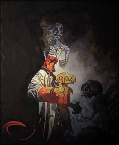 Arte para capa de Hellboy: Bones of Giants