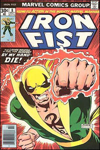 Iron Fist #8, publicado no Brasil como Punho de Ferro, pela Editora Abril, na antiga revista Heróis da TV