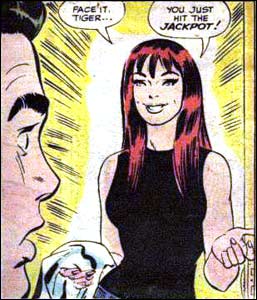 Mary Jane Watson-Parker, em seu primeiro encontro com Peter Parker