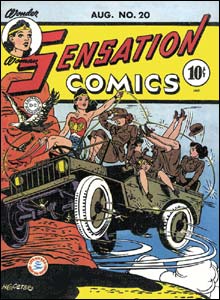 Sensational Comics #20, um dos primeiros títulos da Mulher-Maravilha