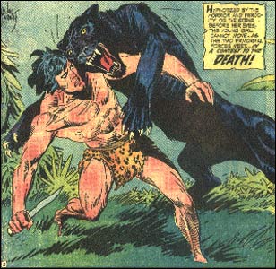 O traço dinâmico de Kubert, na série Tarzan