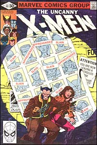 The Uncanny X-Men #141, um dos clássicos produzidos pela dupla Claremont/Byrne, com arte-final de Terry Austin