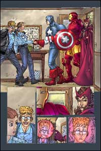 Avengers #72, arte de Scott Kollins