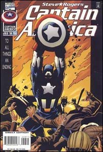 Captain America #453 - Homem Sem Pátria, história indicada para o Prêmio Eisner e com participação especial de Bill Clinton