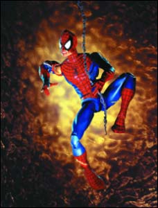 Homem_Aranha: Série 2, com seu uniforme danificado