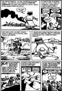 Página de História do Mundo em Quadrinhos - A Ascensão do Mundo Árabe e a História da África
