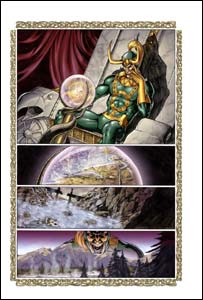 Página de Thor, arte de Andrea DiVito