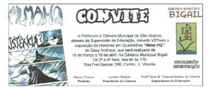 Convite para a exposição