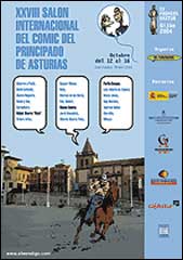 Cartaz do XXVIII SAlón Internacional de Cómic del Principado de Asturias