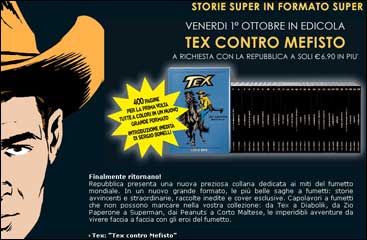 La Repubblica lançará clássicos do Tex