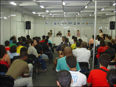 Palestra HQ e Internet: Gabriel Bá, Samuel Casal, Amauri de Paula e Fábio Moon