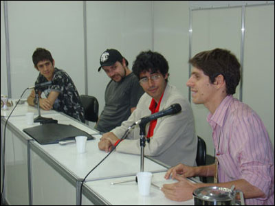 Palestra HQ e Internet: Gabriel Bá, Samuel Casal, Amauri de Paula e Fábio Moon