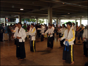 Apresentação de Artes Marciais