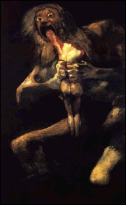 Saturno Comendo Um de Seus Filhos, de Francisco Goya