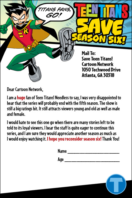 Save Teen Titans!