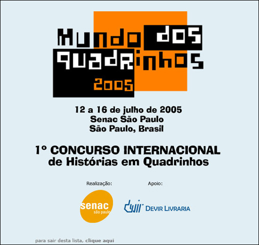 1° Concurso Internacional de Histórias em Quadrinhos