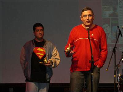 Marcelo Naranjo e Sidney Gusman, hexacampeões pelo Universo HQ