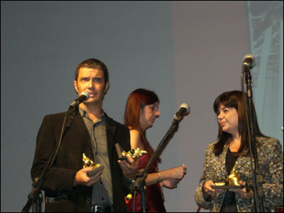 Rogério de Campos e Cris Monti, da Conrad, a melhor editora de 2005