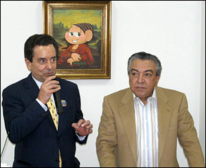 José Eduardo Severo Martins e Mauricio e Sousa - Foto: Sidney Gusman (todos os direitos reservados)