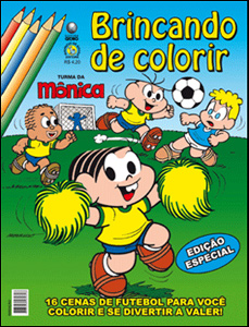 Revista para colorir turma da monica