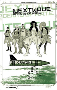 Nextwave #5 - Crayon Butchery variant