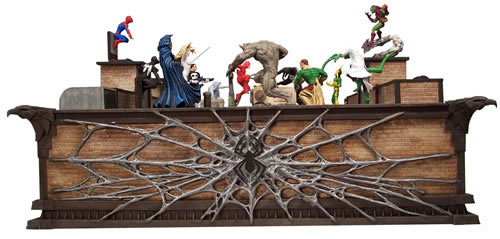 Spider-Man Deluxe Pewter Chess Set