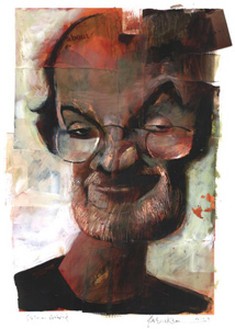 Salman Rushdie por Dave Mckean