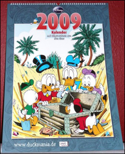 Calendário com arte de Don Rosa