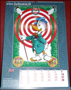 Calendário com arte de Don Rosa