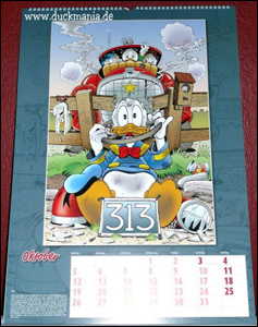 Calendário com arte de Don Rosa