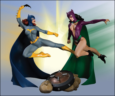 Mulher-Gato vs Batgirl