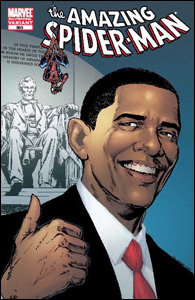 Barack Obama na revista do Homem-Aranha