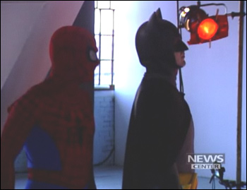 Homem-Aranha e Batman, os padrinhos