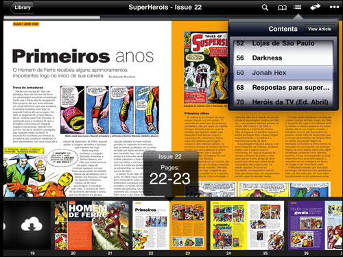 Mundo dos Super-Heróis no iPad