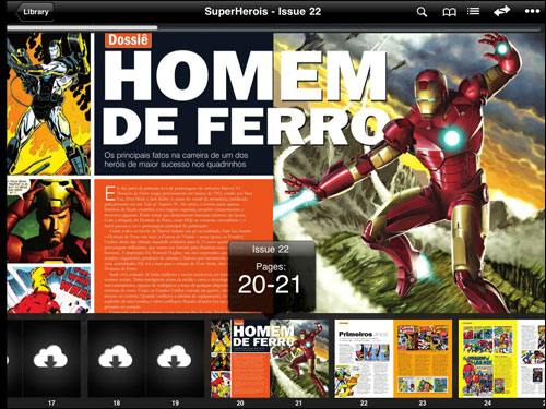 Mundo dos Super-Heróis no iPad