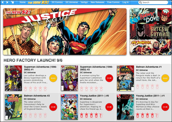 Site da DC Comics