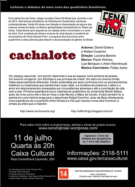 Cachalote - verso do programa