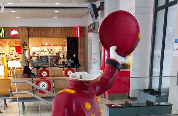 Spirou após o vandalismo