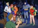 Fred, Velma, Daphne, Salsicha e Scooby-Doo encontram Batman e Robin