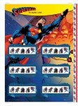 Cartela comemorativa com selos do Superman