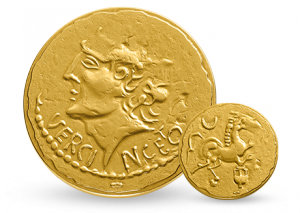Ficha imitando uma antiga moeda gaulesa