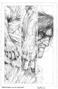 Lápis de uma página de Death of Wolverine